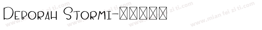 Deborah Stormi字体转换